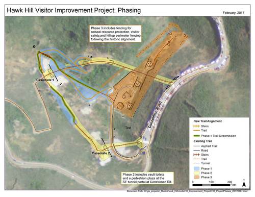 Hawk Hill Trail Realigngment Map