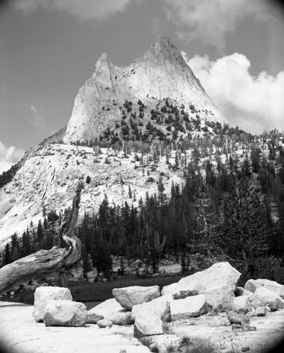 Cathedral Peak from near Upper Cathedral Lake.