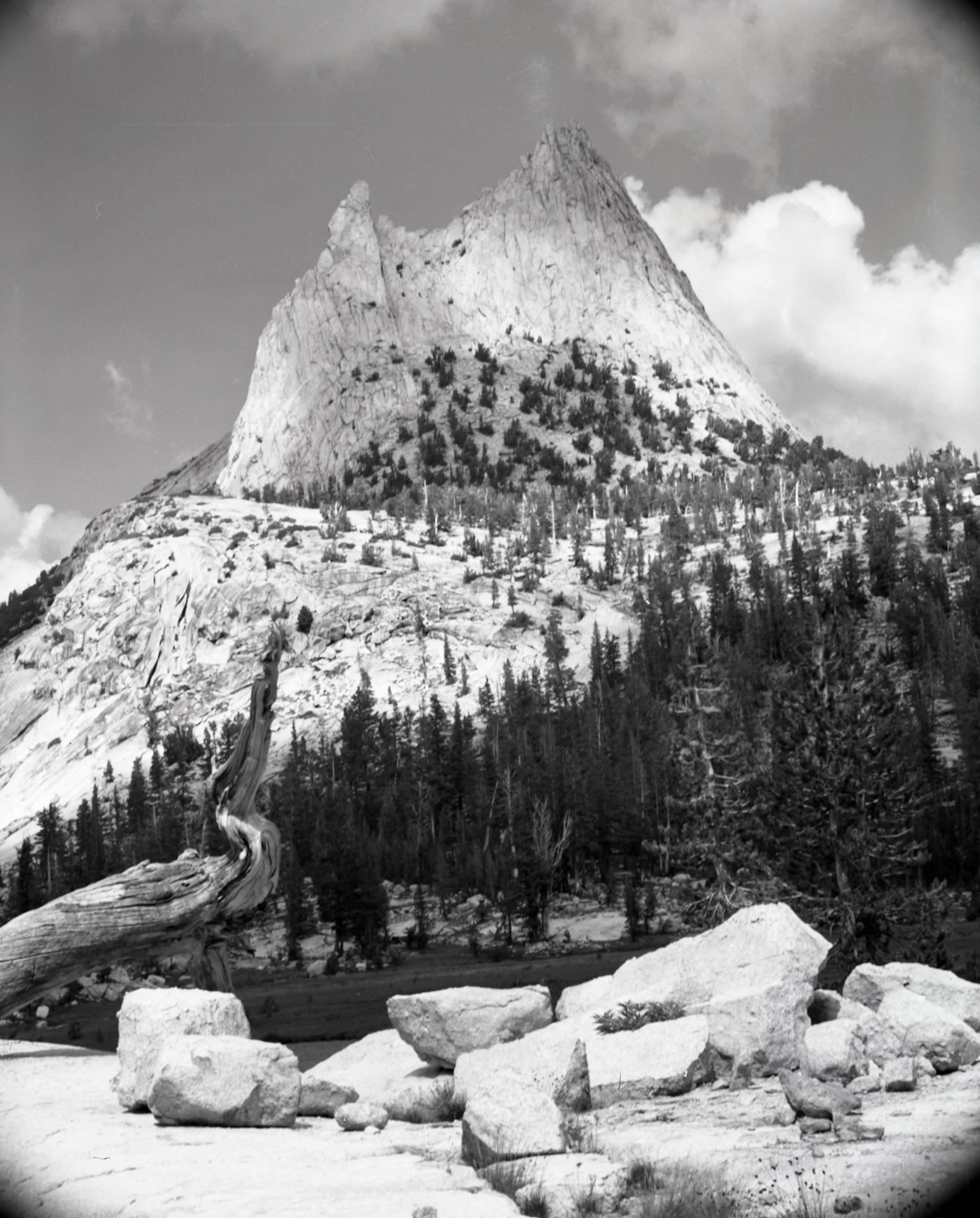 Cathedral Peak from near Upper Cathedral Lake.