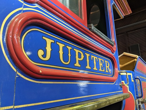 Side of the Jupiter locomotive cab