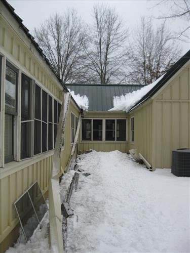 Snow/Ice Damage to HQ Complex - Feb 2015