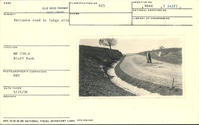 Entrance road to lodge site