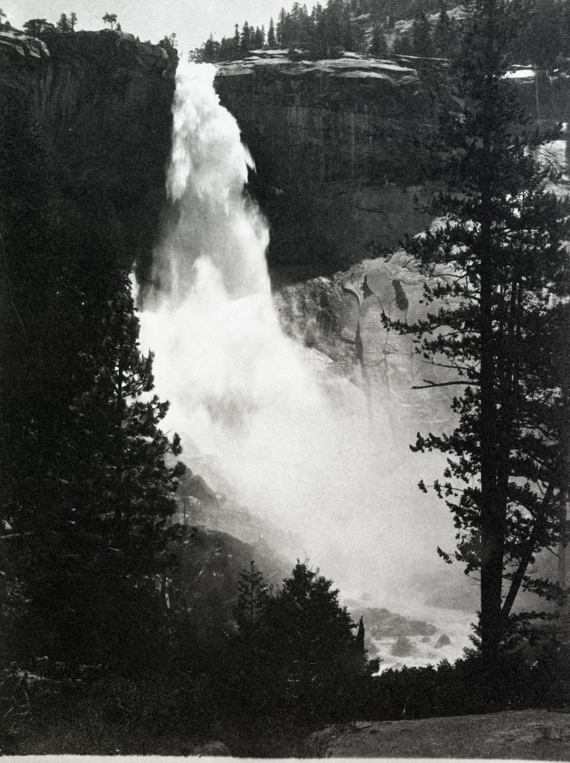 Copied from the photo album of Robert Lindsey, who worked on the Yosemite Valley survey, as a civil engineer. Copied Oct. 1983 by Michael Dixon.