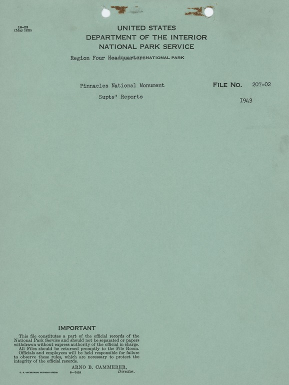 Superintendent's Narrative Report