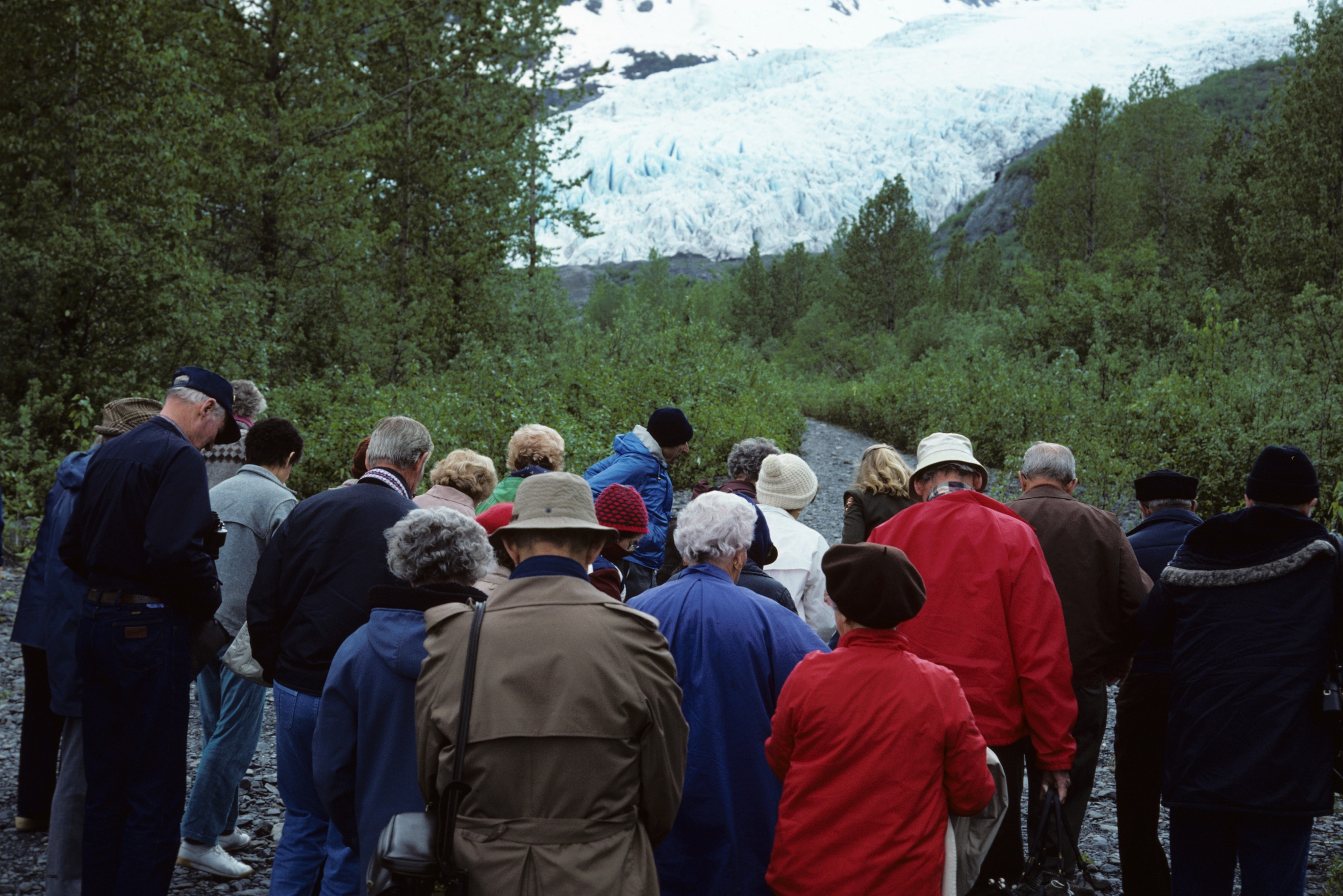 KEFJ Interpretive staff performing formal interpretive program with visitors