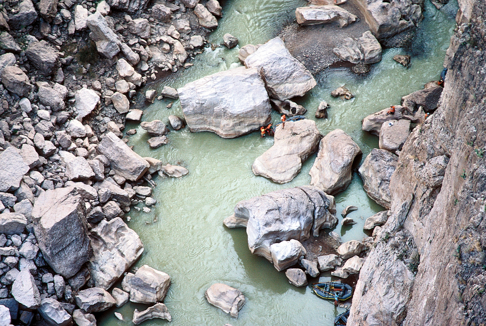 A famous obstacle in Santa Elena Canyon