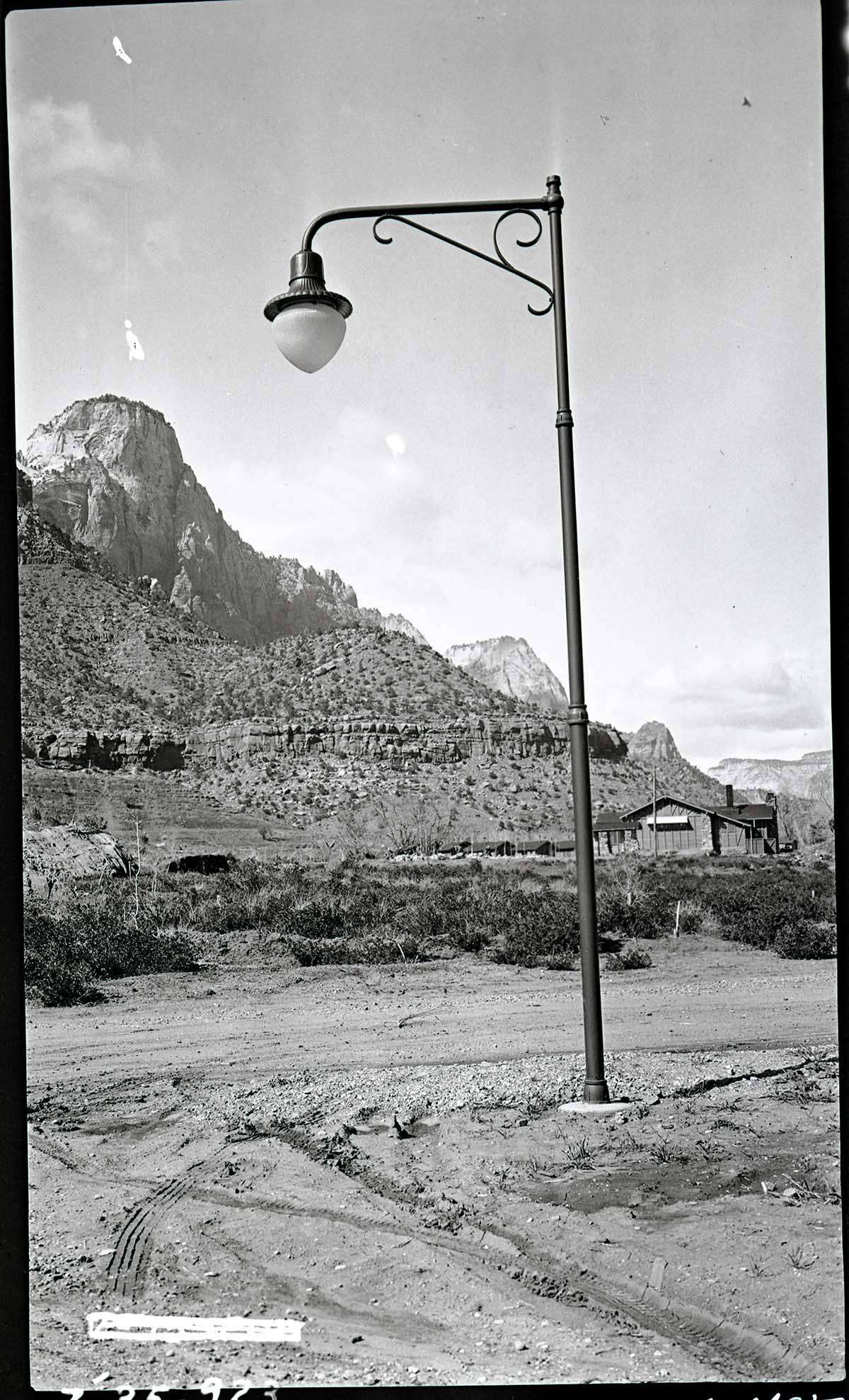 New electroliers (streetlamps), South Campground.