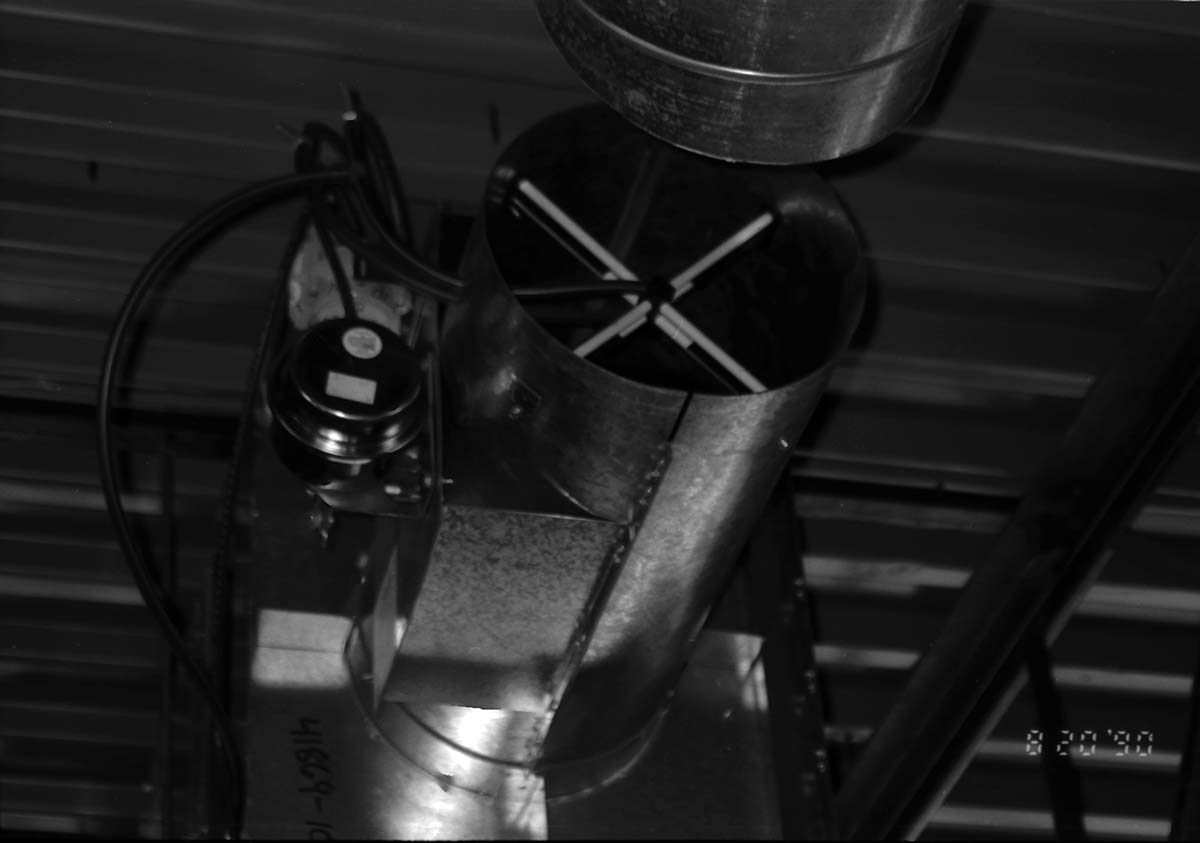 The ventilation system during the construction of headquarters addition.