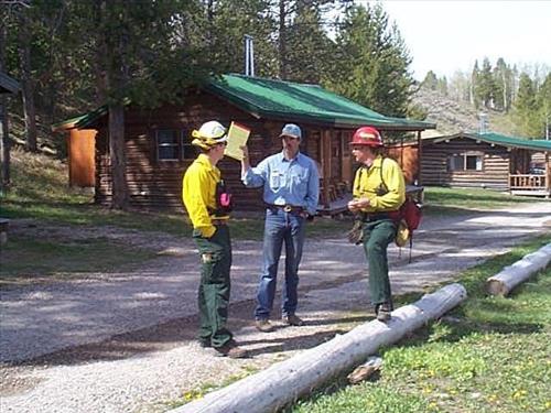 Preparing for Fire Season at Triangle X Ranch, Grand Teton National Park, May 2002