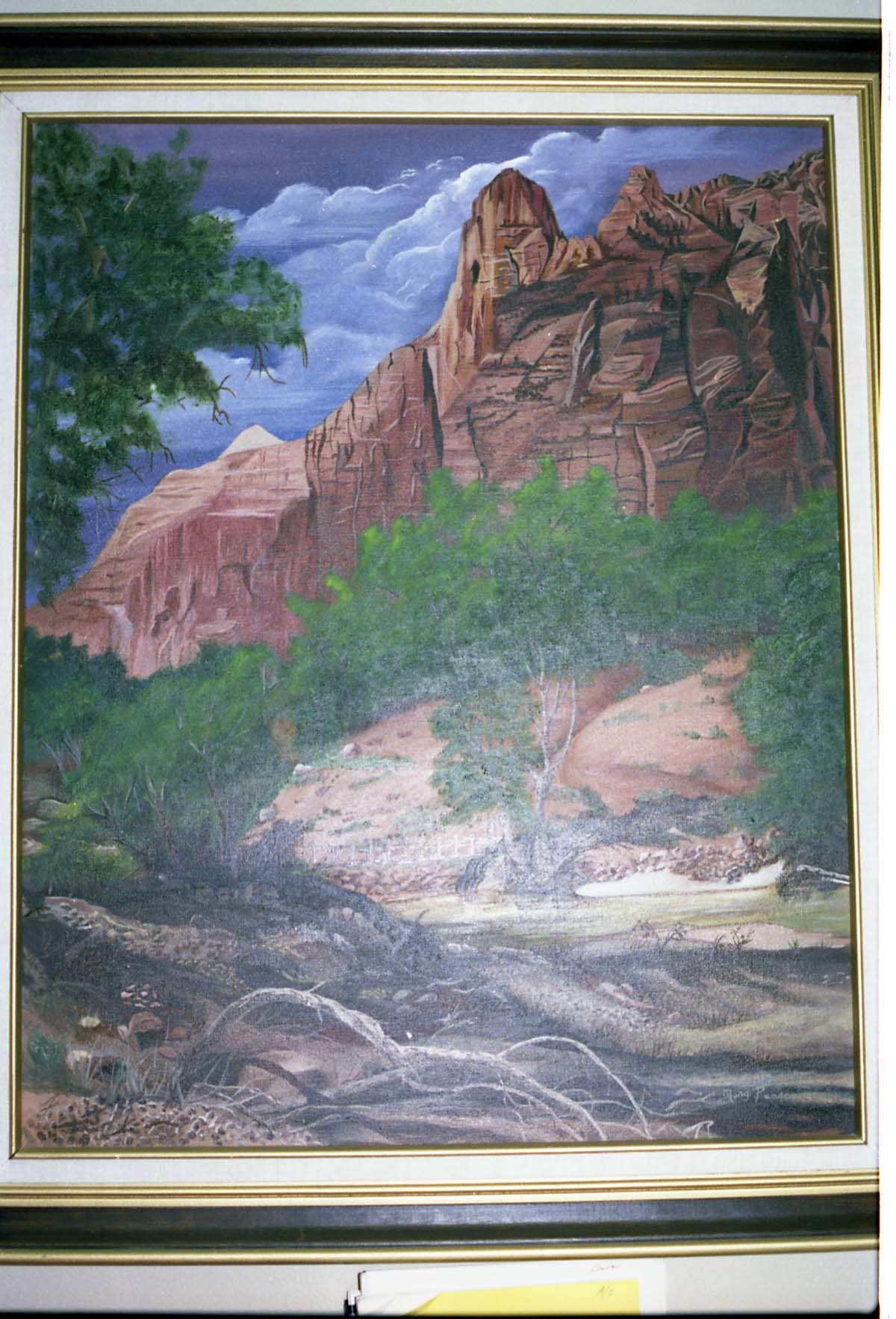 Color Photos of a temporary art exhibit.