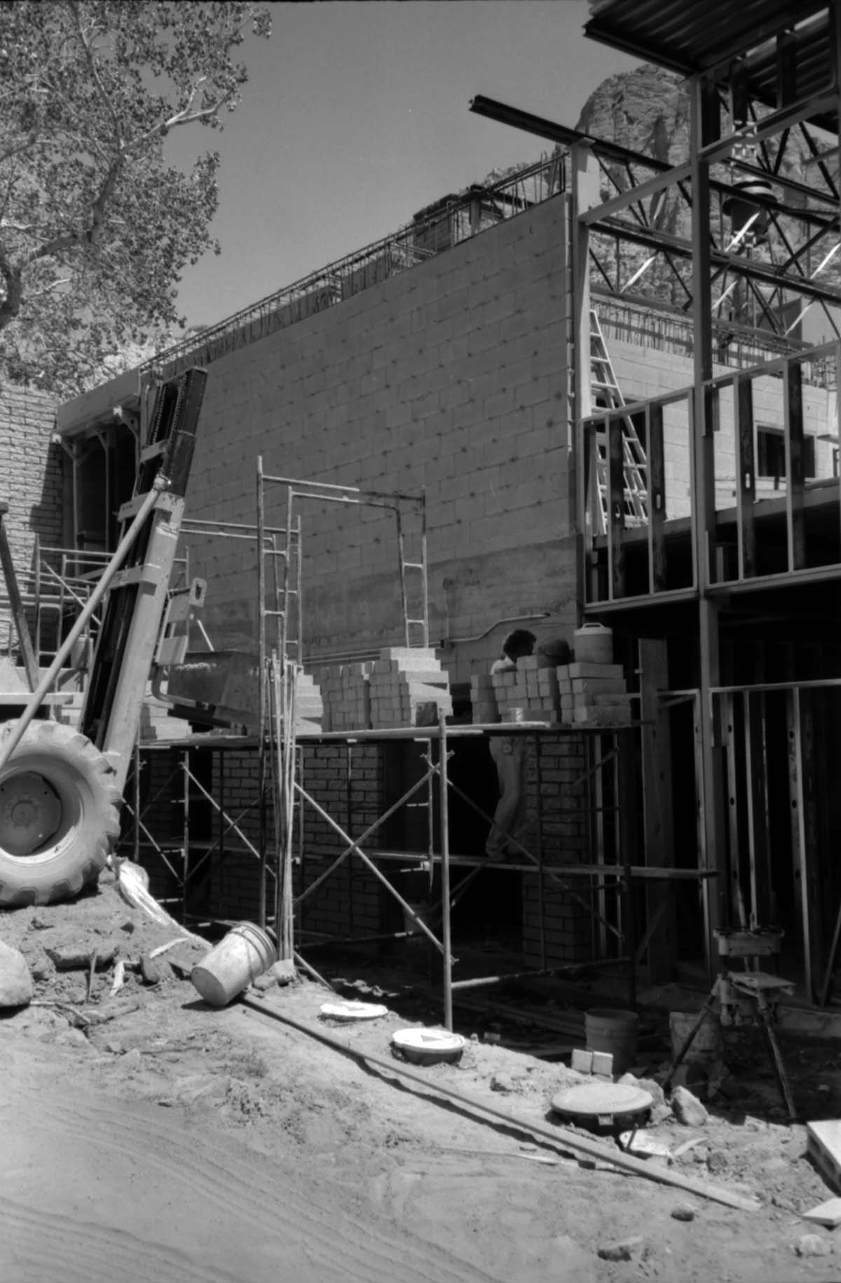 Construction of headquarters addition.