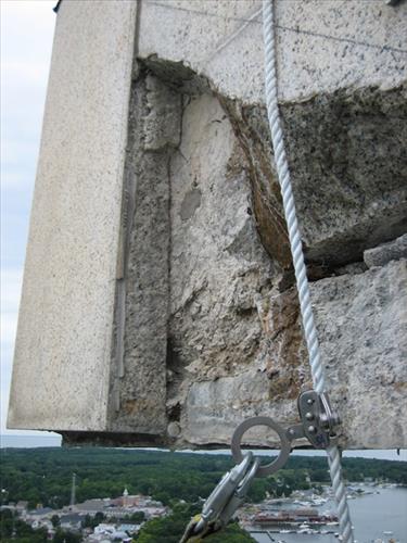 Perry's Monument Damage June 2006