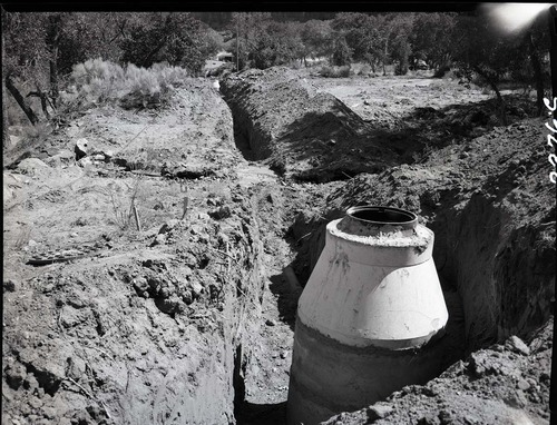 Sewer system - Watchman Residential Area - installation of man-holes.