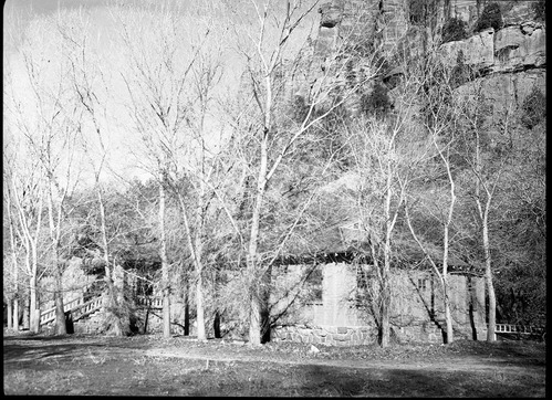 Male dorm at Zion Lodge, south side of building.