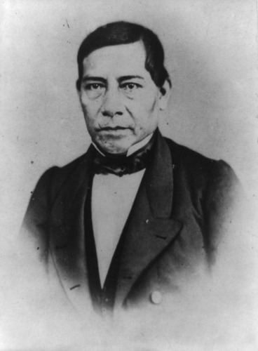 Black and white photograph of Benito Juarez