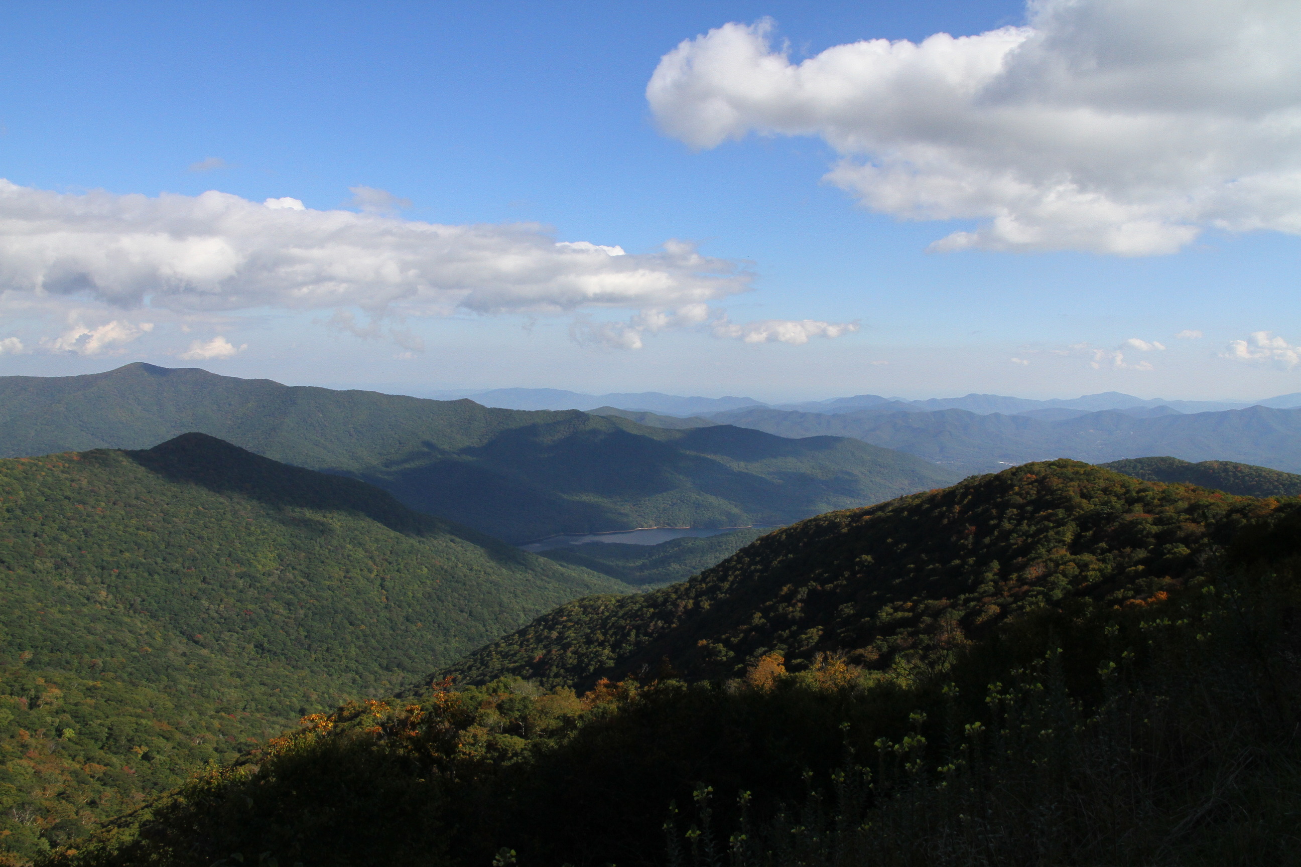 View of mountains near Craggy Gardens