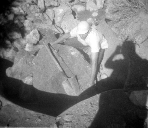 BW photos of rock slides in Kolob Canyons - 110mm.