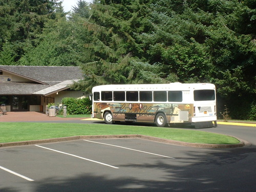 Thematic Websites Alternative Transportation shuttle arriving at VC