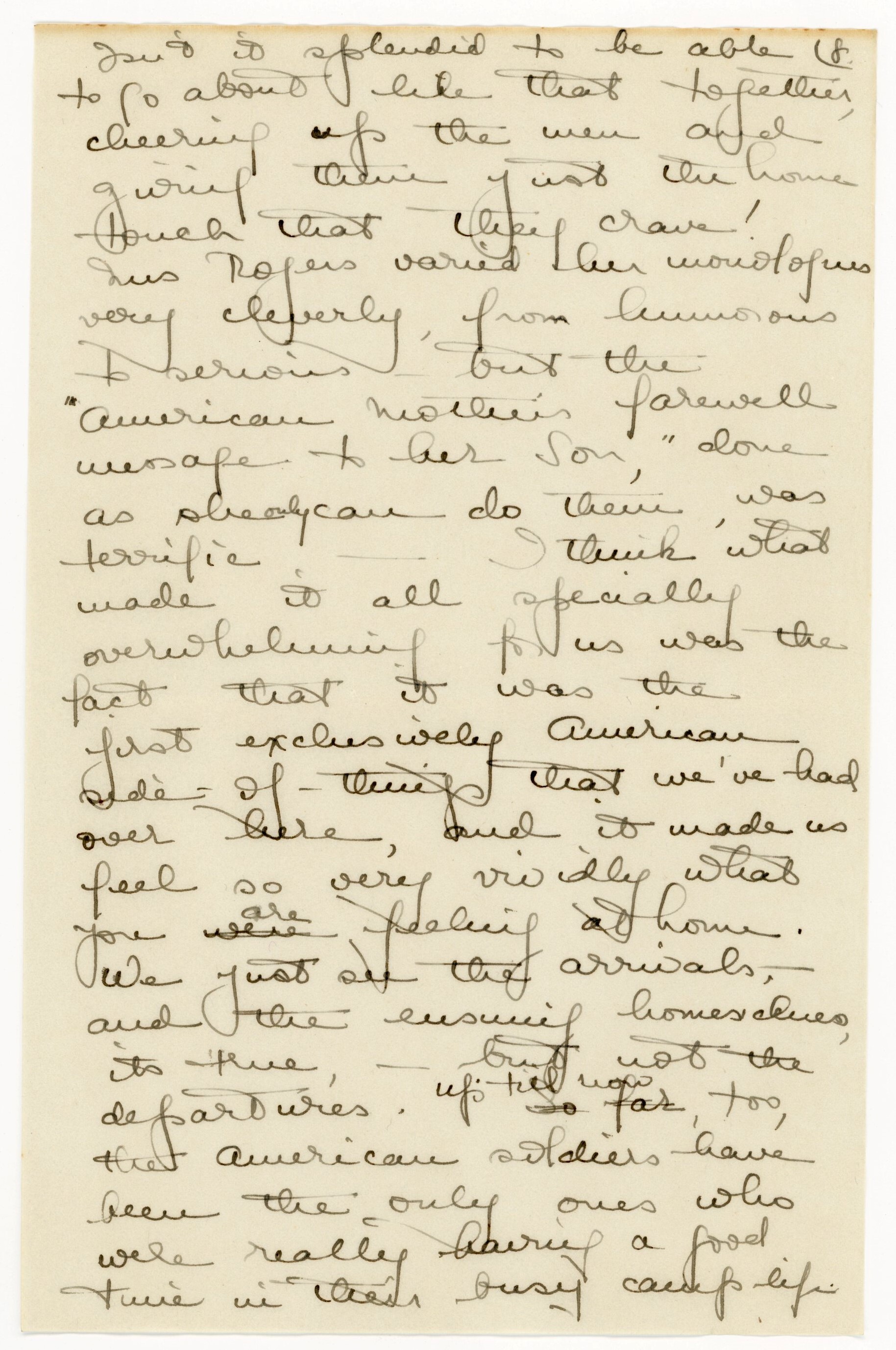 Manuscript letter