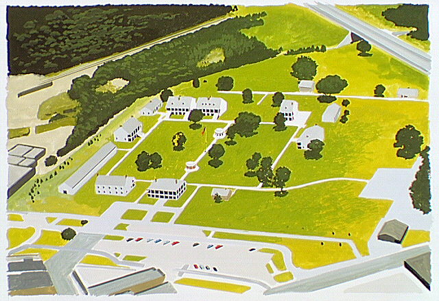 Aerial of Fort Scott circa 1981.