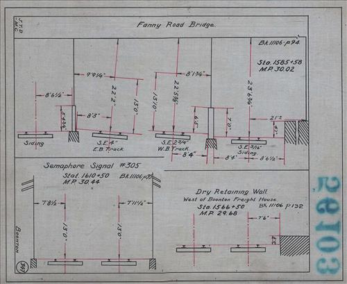 56103.LB--clearance sketches--Structures less than 8 feet from center line of track or less than 22 feet above top of rail [Group 10]