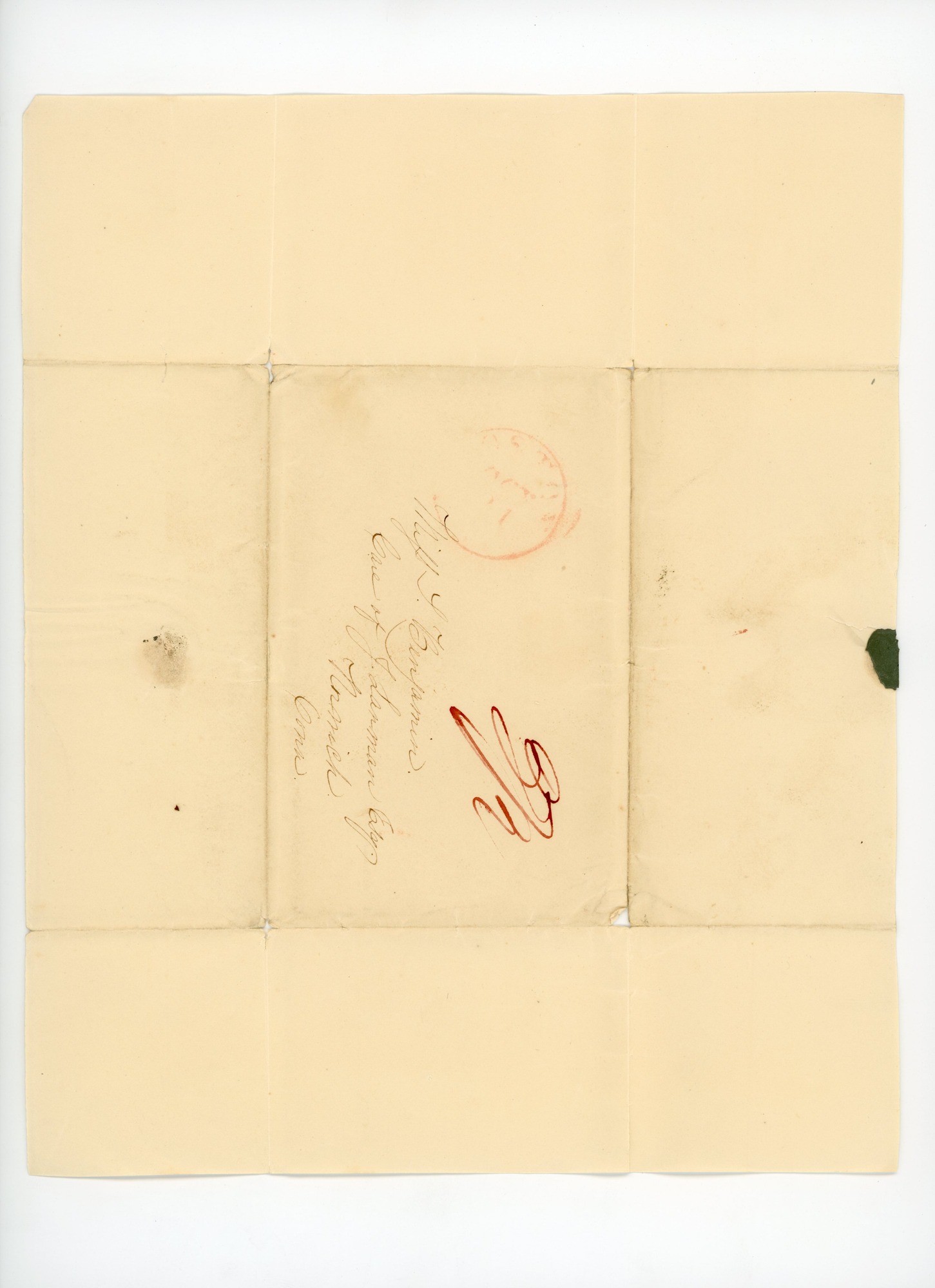 Manuscript letter