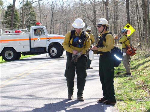 Jim Lee Prescribed burn, Mammoth Cave National Park, 2004