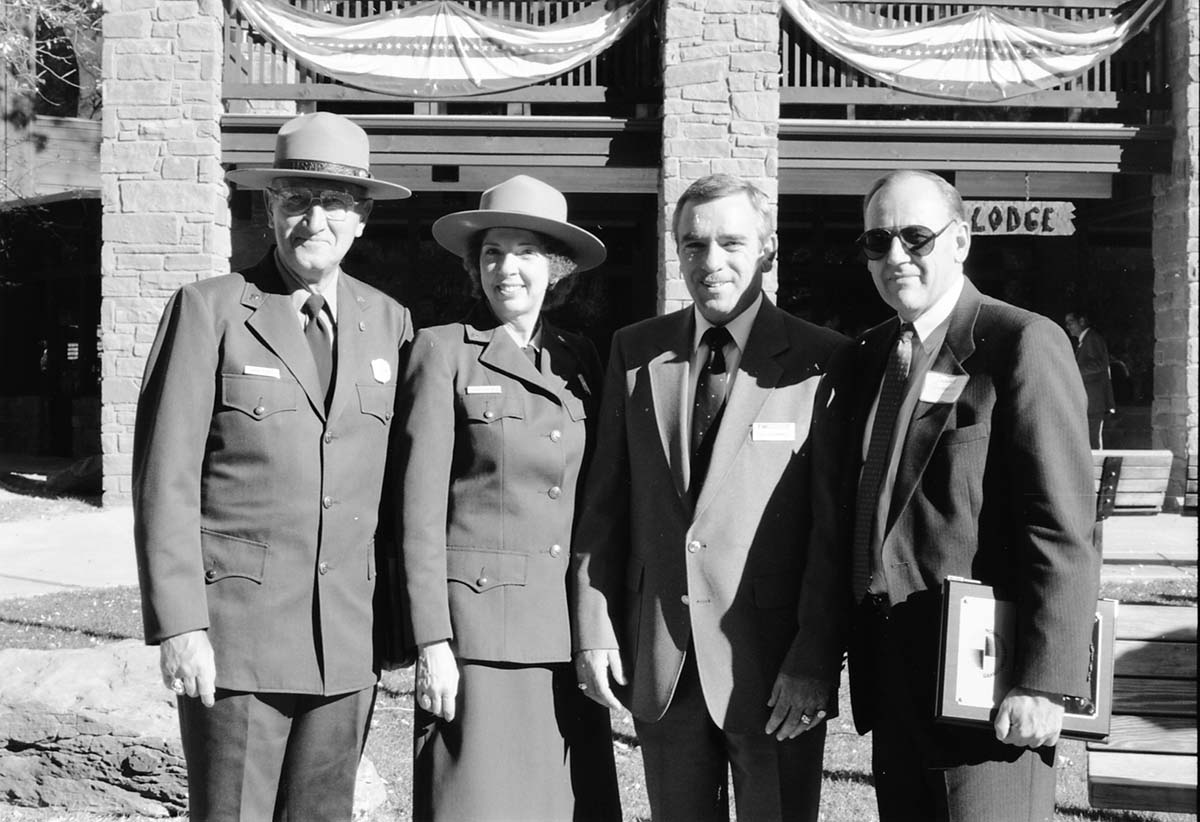 BW Photos of the Zion Lodge Rededication Ceremony.