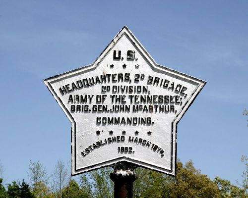 McArthur's Brigade Headquarters Monument at Shiloh National Military Park in May 2004