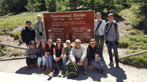 2016 Costa Rica group at the Continental Divide