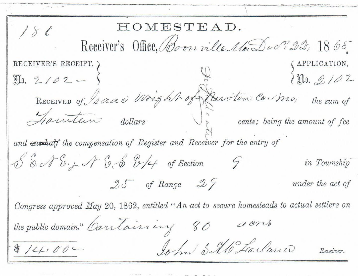 Scanned image of form. See description for text.