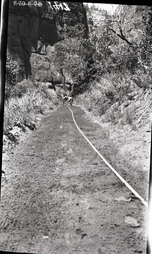Narrows Trail construction, station 19-00.