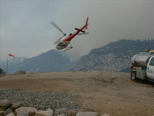 Aerial fusee ignition device used to ignite Lewis Creek prescribed burn, Sequoia and Kings Canyon National Parks, March 2005