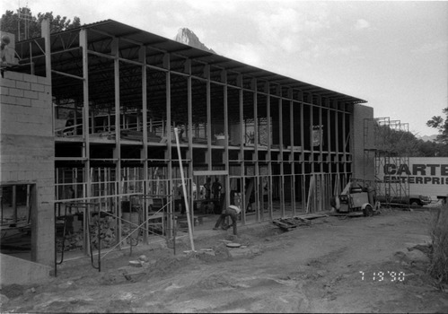 Construction of headquarters addition.