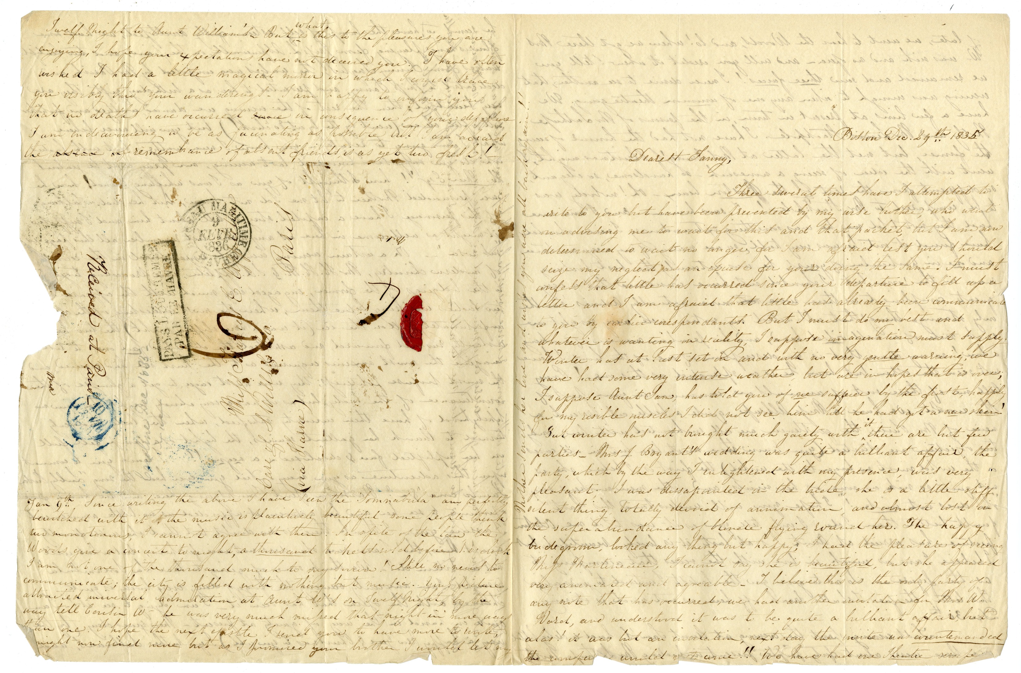Manuscript letter