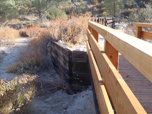 Failing Bridge Abutment - Pinnacles National Park, Bench Trail, June 2012