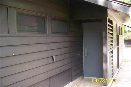 Replace windows and doors to improve energy efficiency at cabin camp 5 in Prince William Forest Park in September 2010 ARRA update