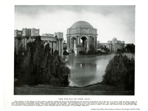 Palace of Fine Arts, Panama-Pacific International Exposition (PPIE), 1915.