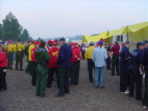 Robert Fire Camp, Glacier NP, 2003