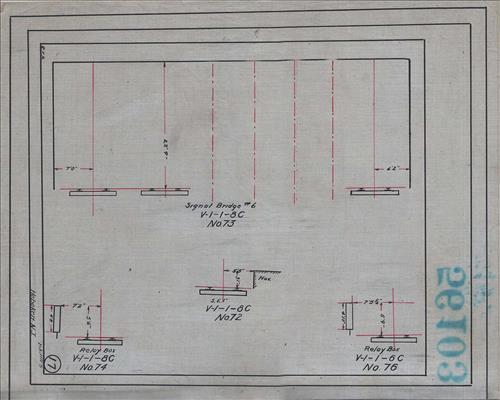 56103.LB--clearance sketches--Structures less than 8 feet from center line of track or less than 22 feet above top of rail [Group 01]