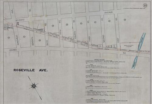 52428.LK--Property Map--Morris and Essex Railroad--Newark to Orange, NJ