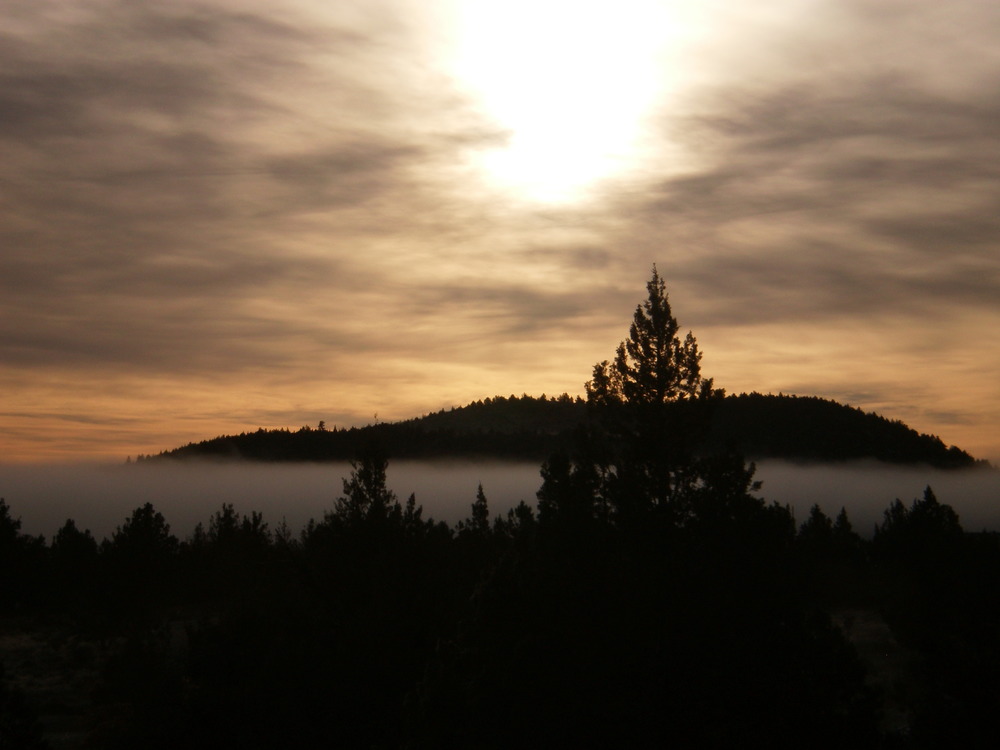 Foggy Sunrise at Lava Beds