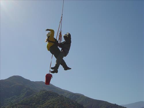 Short-haul training, Ash Mountain Helibase, Sequoia and Kings Canyon National Parks, summers 2003-2004