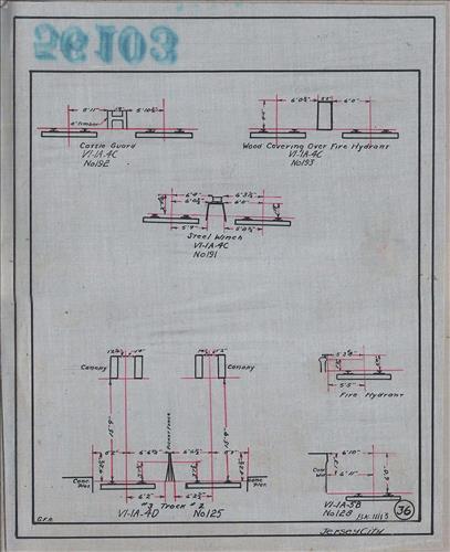 56103.LB--clearance sketches--Structures less than 8 feet from center line of track or less than 22 feet above top of rail [Group 02]
