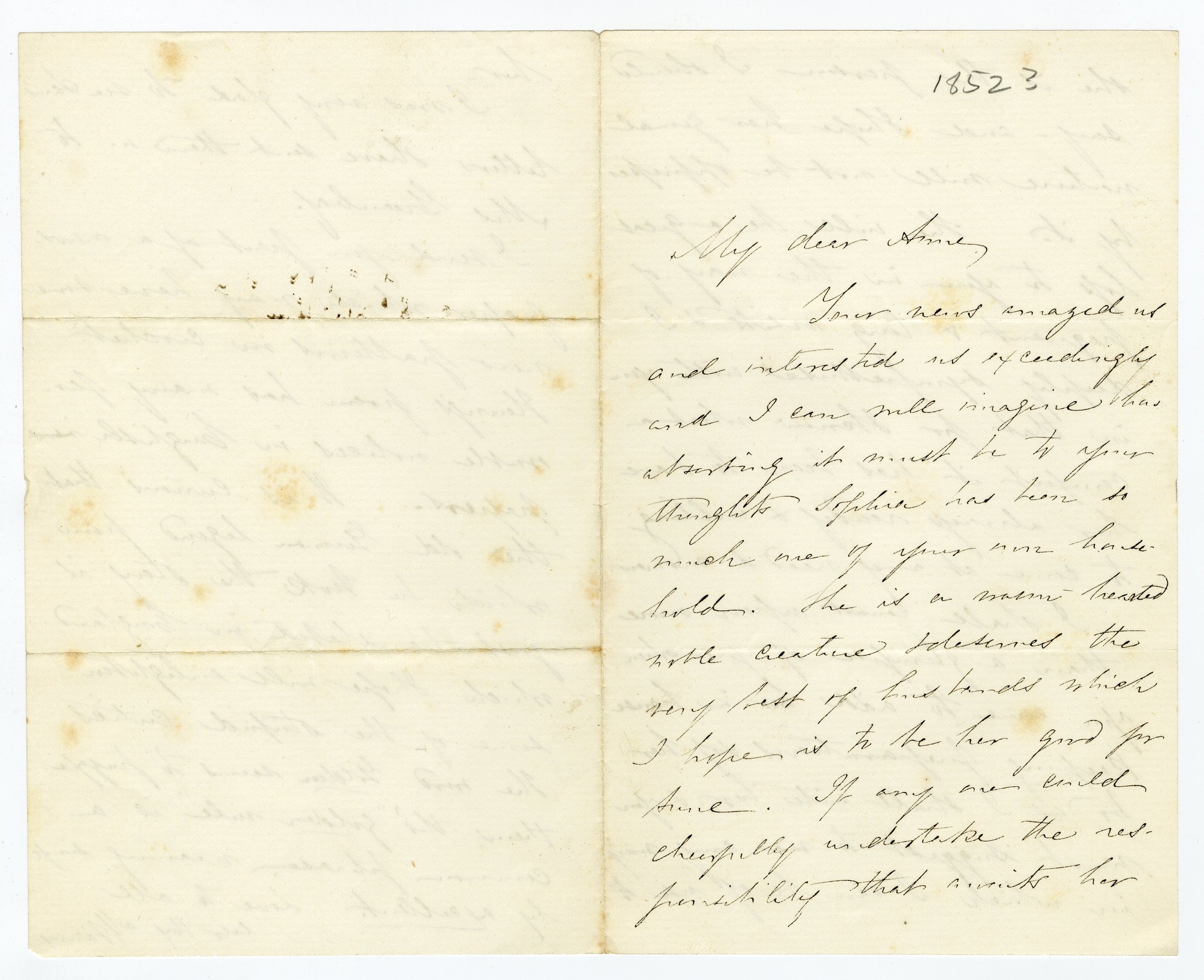 Manuscript letter
