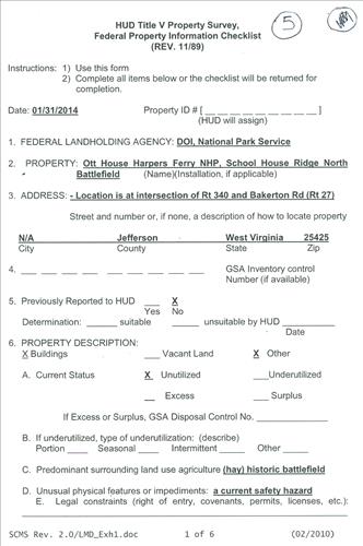 Ott House Documents for Demolition Harpers Ferry National Historical Park March 2014