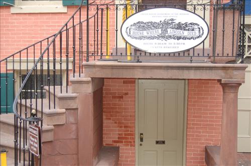 Water infiltration and damage to walls and floor of the Petersen House