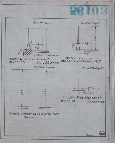 56103.LB--clearance sketches--Structures less than 8 feet from center line of track or less than 22 feet above top of rail [Group 05]