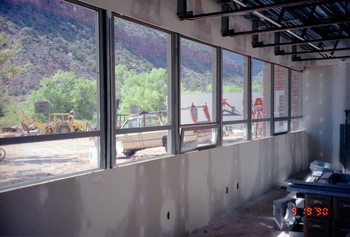 Construction of headquarters addition.