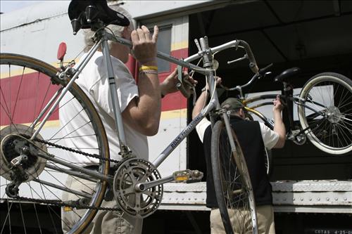 Cuyahoga Valley Scenic Railroad, Loading and Unloading Bikes From Train